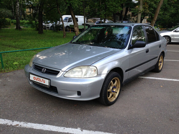 1999 Honda Civic VI, серебристый