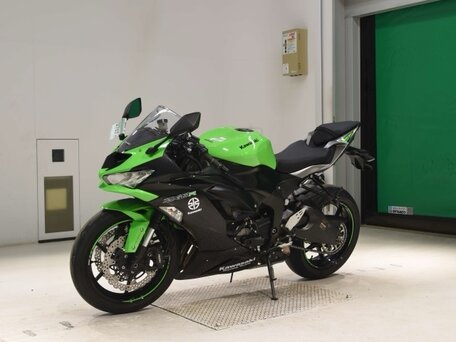 2019 Kawasaki ZX-6 Ninja, зелёный, 925000 рублей, вид 4