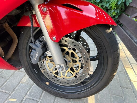 2002 Honda VFR 800, красный, 300000 рублей - вид 15