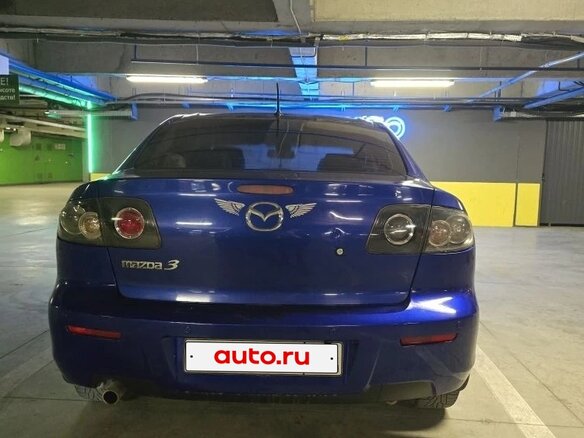 2007 Mazda 3 I (BK) Рестайлинг, синий, 599000 рублей - вид 3