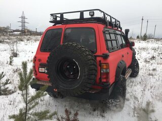 1996 Toyota Land Cruiser 80 Series Рестайлинг, красный, 1600000 рублей, вид 3