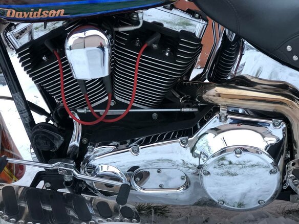 2004 Harley-Davidson Softail Custom, красный, 1188668 рублей - вид 21