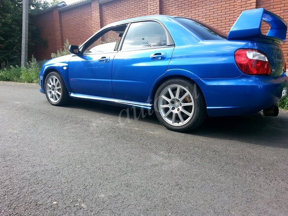 2005 Subaru Impreza WRX II Рестайлинг 2, синий - вид 2