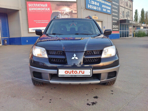 2007 Mitsubishi Outlander I, чёрный - вид 2