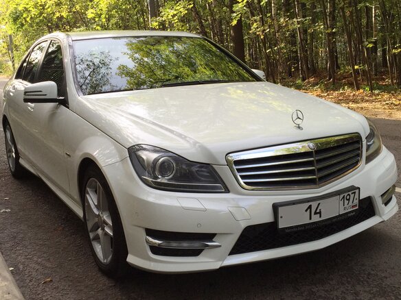 2012 Mercedes-Benz C-Класс 180 BlueEFFICIENCY III (W204) Рестайлинг, белый