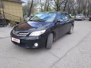 2013 Toyota Corolla X (E140, E150) Рестайлинг, чёрный, 1300000 рублей, вид 2