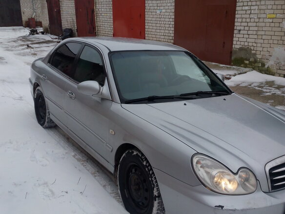 2006 Hyundai Sonata ТагАЗ IV (EF) Рестайлинг, серебристый