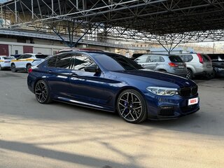 2018 BMW 5 серии 520d xDrive VII (G30/G31/G38), синий, 3200000 рублей, вид 3