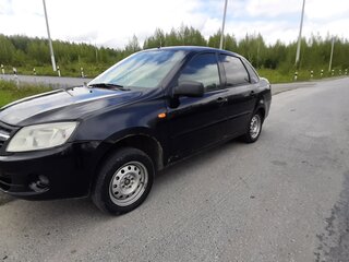 2013 Lada (ВАЗ) Granta I, чёрный, 353000 рублей, вид 2