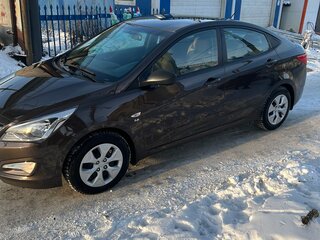 2016 Hyundai Solaris I Рестайлинг, коричневый, 1185000 рублей, вид 3
