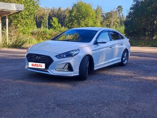 2018 Hyundai Sonata VII (LF) Рестайлинг, белый, 1510000 рублей, вид 1
