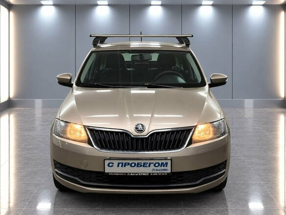 2018 Skoda Rapid I Рестайлинг, бежевый, 975000 рублей - вид 1