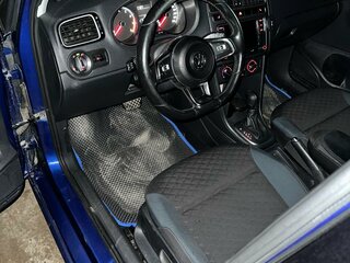 2019 Volkswagen Polo V Рестайлинг, синий, 857000 рублей, вид 5