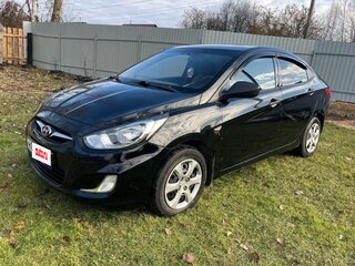 2012 Hyundai Solaris I, чёрный, 450000 рублей, вид 1