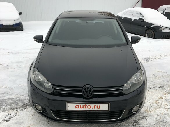 2012 Volkswagen Golf VI, чёрный - вид 1