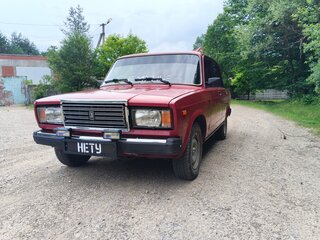 1997 Lada (ВАЗ) 2107, красный, 155000 рублей, вид 4