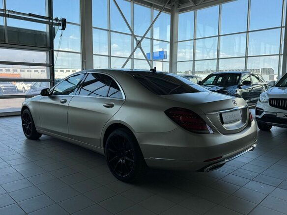 2019 Mercedes-Benz S-Класс 450 Long VI (W222, C217) Рестайлинг, золотистый, 4780000 рублей - вид 6