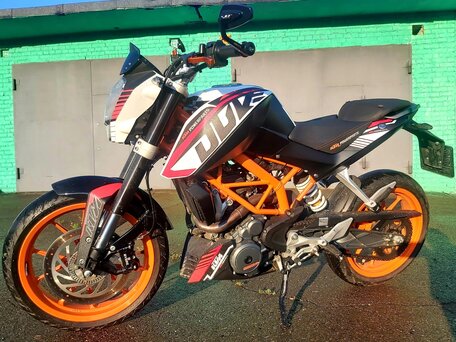 2014 KTM 390 Duke, оранжевый, 395000 рублей, вид 4