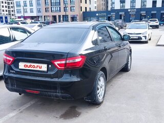 2016 Lada (ВАЗ) Vesta I, чёрный, 650000 рублей, вид 3