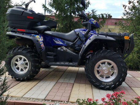 2008 Polaris Sportsman 800, синий, 577000 рублей, вид 4