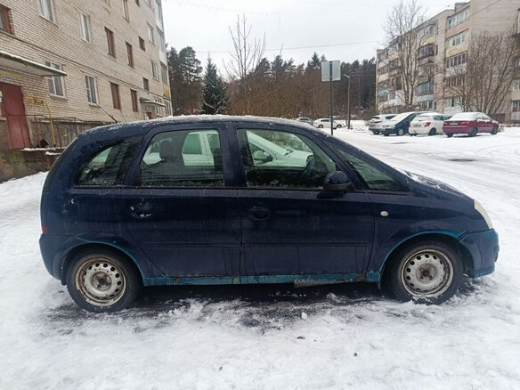 2008 Opel Meriva A Рестайлинг, синий, 270000 рублей - вид 2