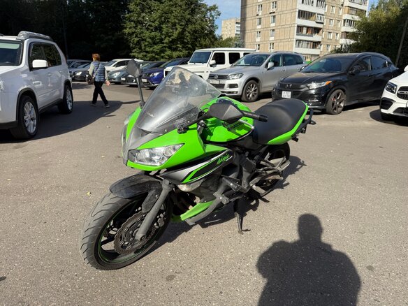 2013 Kawasaki ER-4F (Ninja 400R), зелёный, 450000 рублей - вид 2