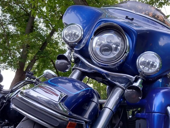 2009 Harley-Davidson Electra Glide, синий, 900000 рублей - вид 2