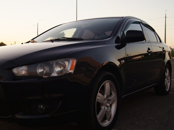 2007 Mitsubishi Lancer X, чёрный, 680000 рублей - вид 2
