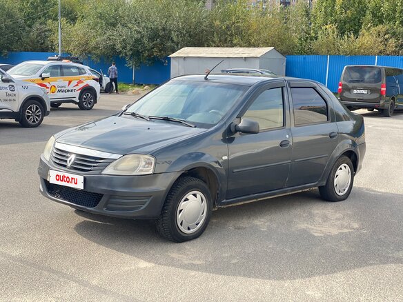 2010 Renault Logan I Рестайлинг, серый, 310000 рублей