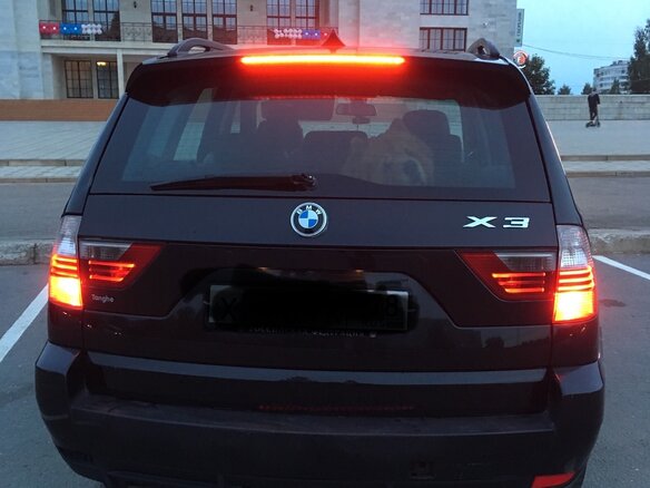 2007 BMW X3 20d I (E83) Рестайлинг, чёрный - вид 2