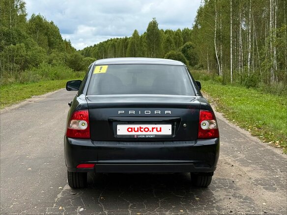 2008 Lada (ВАЗ) Priora I, чёрный - вид 3