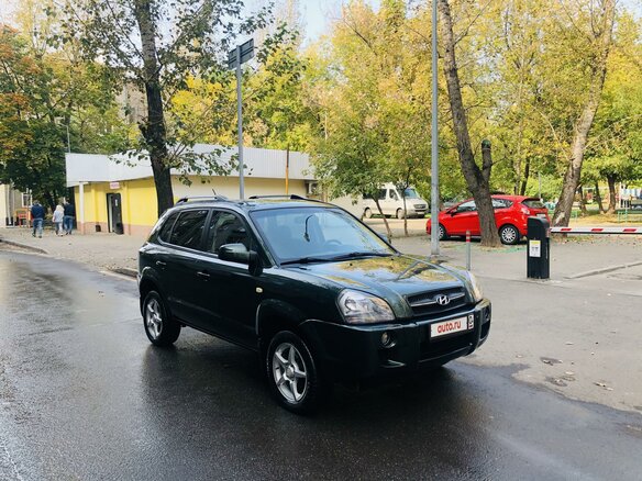 2007 Hyundai Tucson I, зелёный - вид 4