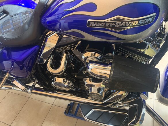 2008 Harley-Davidson Road King, синий, 1600000 рублей - вид 14