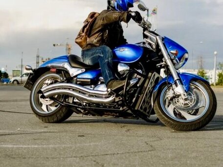 2009 Suzuki Boulevard M90, голубой, 700000 рублей, вид 4