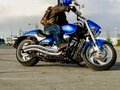 2009 Suzuki Boulevard M90, голубой, 700000 рублей - вид 3