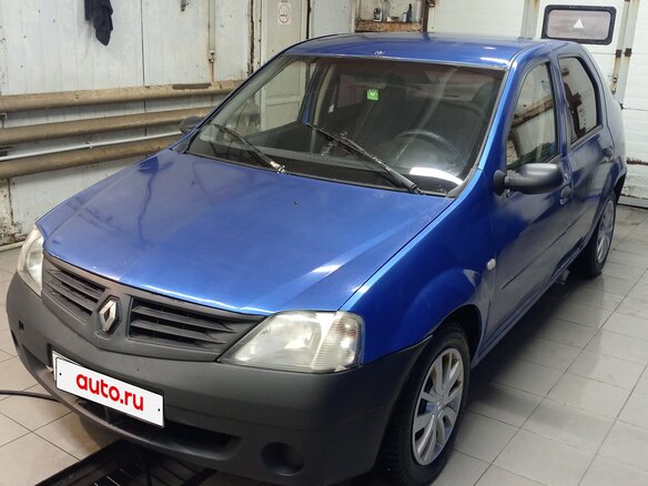 2005 Renault Logan I, синий, 220000 рублей - вид 1