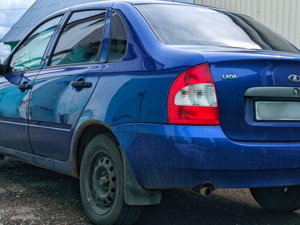 2011 Lada (ВАЗ) Kalina I, синий - вид 13