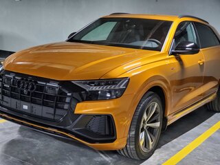 2019 Audi Q8 45 TDI I (4M), оранжевый, 7000000 рублей, вид 5