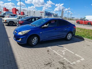 2012 Hyundai Solaris I, синий, 570000 рублей, вид 3