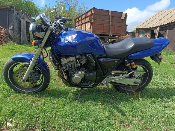 1994 Honda CB 400 Super Four, синий, 300000 рублей - вид 1
