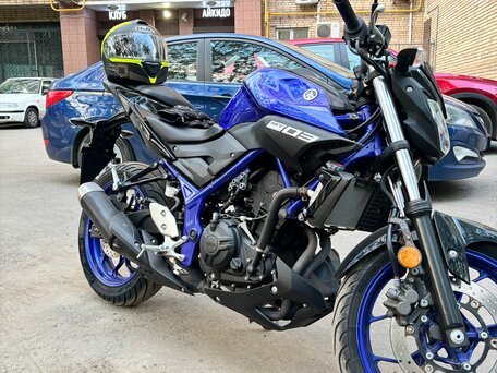 2019 Yamaha MT-03, синий, 489000 рублей, вид 2