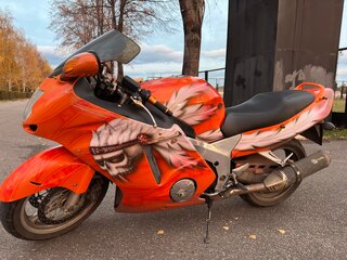 2001 Honda CBR 1100 XX, оранжевый, 429999 рублей, вид 2