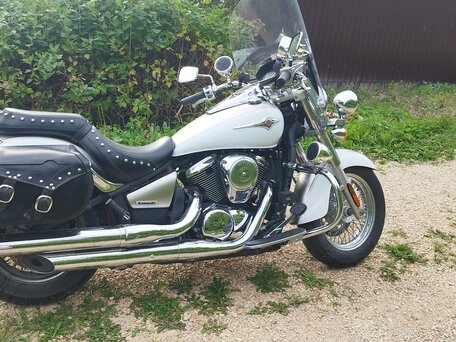 2009 Kawasaki VN900 Vulcan, белый, 750000 рублей, вид 4