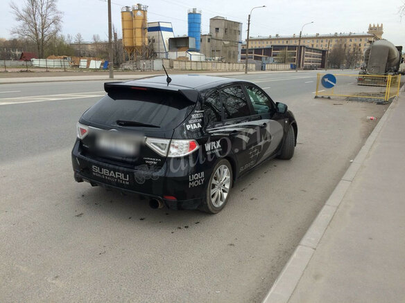 2008 Subaru Impreza WRX III, чёрный - вид 4