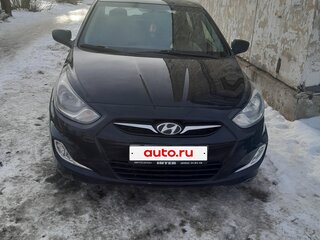2012 Hyundai Solaris I, чёрный, 750000 рублей, вид 1
