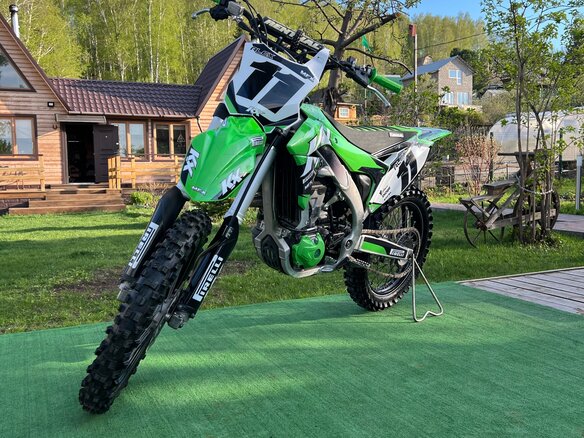 2017 Kawasaki KX 450, зелёный, 450000 рублей - вид 1