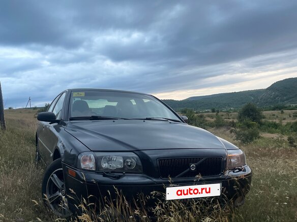 2004 Volvo S80 I Рестайлинг, чёрный, 399000 рублей