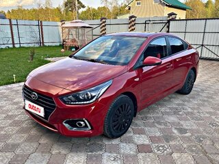 2017 Hyundai Solaris II, красный, 1430000 рублей, вид 2