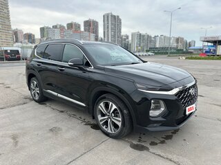 2019 Hyundai Santa Fe IV, чёрный, 3400000 рублей, вид 3