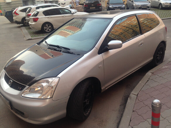 2002 Honda Civic Type S VII, серебристый